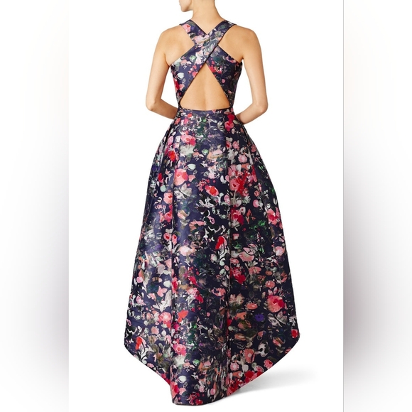 ML MONIQUE LHUILLIER Jadore Gown high to low dress gown NWT Sz 4 - Picture 2 of 11